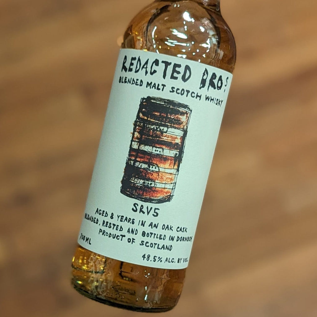 Redacted Brothers SRV5 8yr Peated Blended Scotch Liquor-Whiskey-Scotland-Blended MCF Rare Wine - MCF Rare Wine