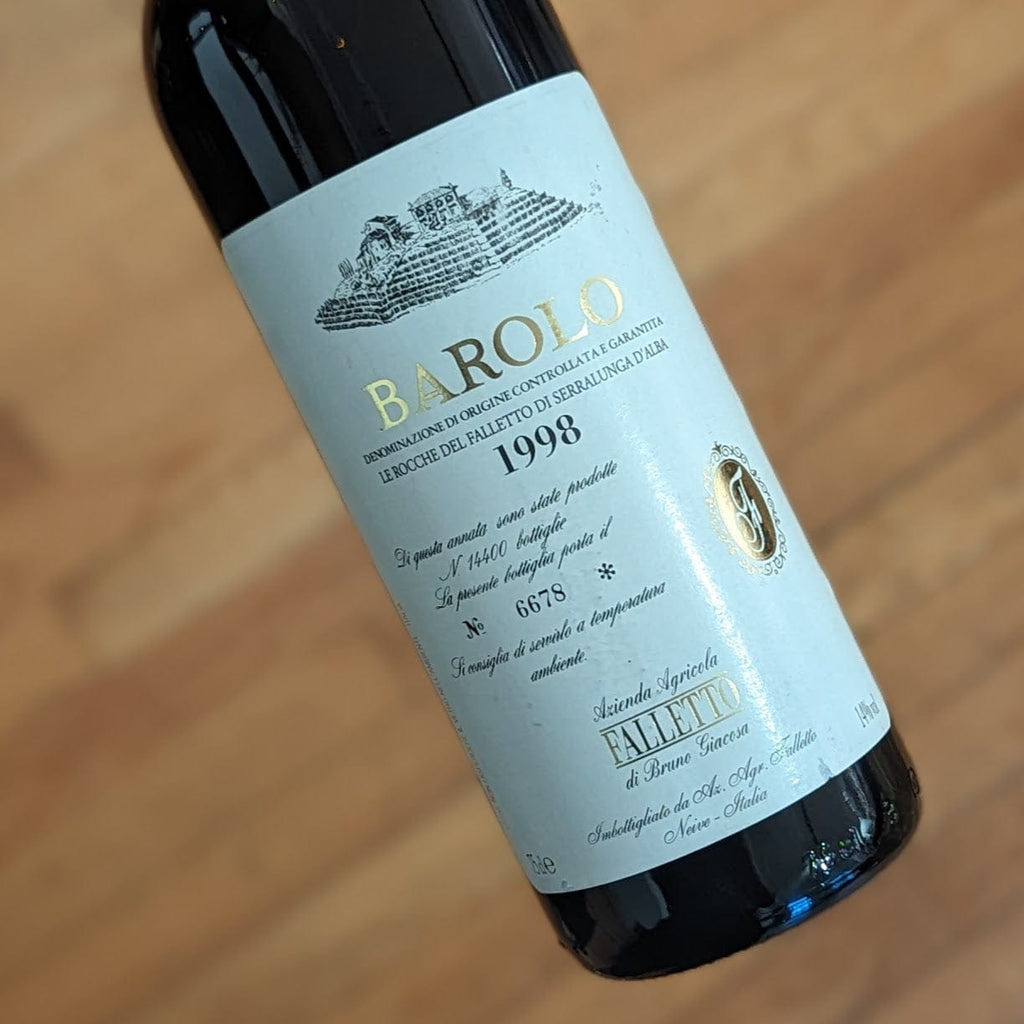 Bruno Giacosa Barolo Rocche del Falletto 1998 Italy-Piedmont-Red MCF Rare Wine - MCF Rare Wine