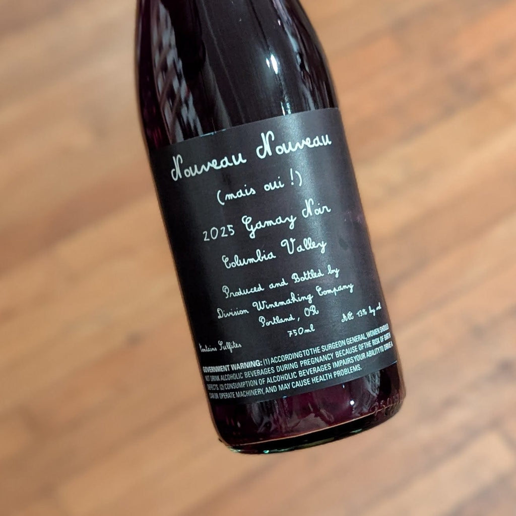 Division Gamay Noir Nouveau Nouveau 2025 USA-Oregon-Red MCF Rare Wine - MCF Rare Wine
