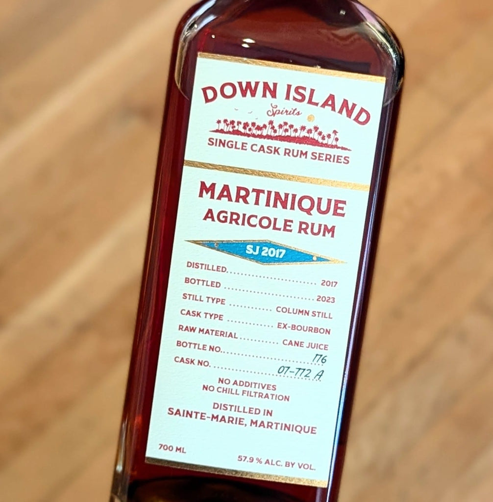 Down Island Single Cask Series Martinique Agricole Rum SJ 2017 Liquor-Rum-Martinique MCF Rare Wine - MCF Rare Wine