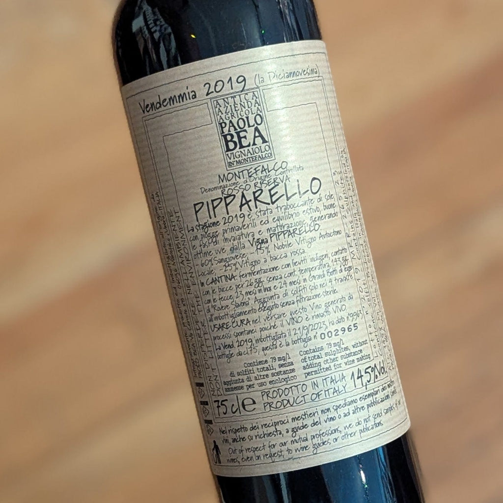 Paolo Bea Montefalco Rosso Riserva Pipparello 2019 Italy-Umbria-Red MCF Rare Wine - MCF Rare Wine
