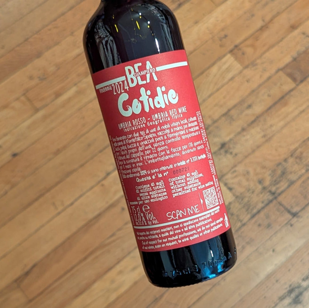 Paolo Bea Umbria Rosso Cotidie 2024 Italy-Umbria-Red MCF Rare Wine - MCF Rare Wine