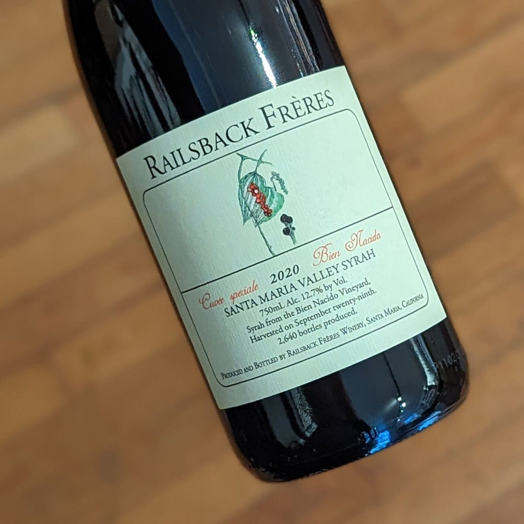 Railsback Freres Syrah Bien Nacido 2020 USA-California-Red MCF Rare Wine - MCF Rare Wine