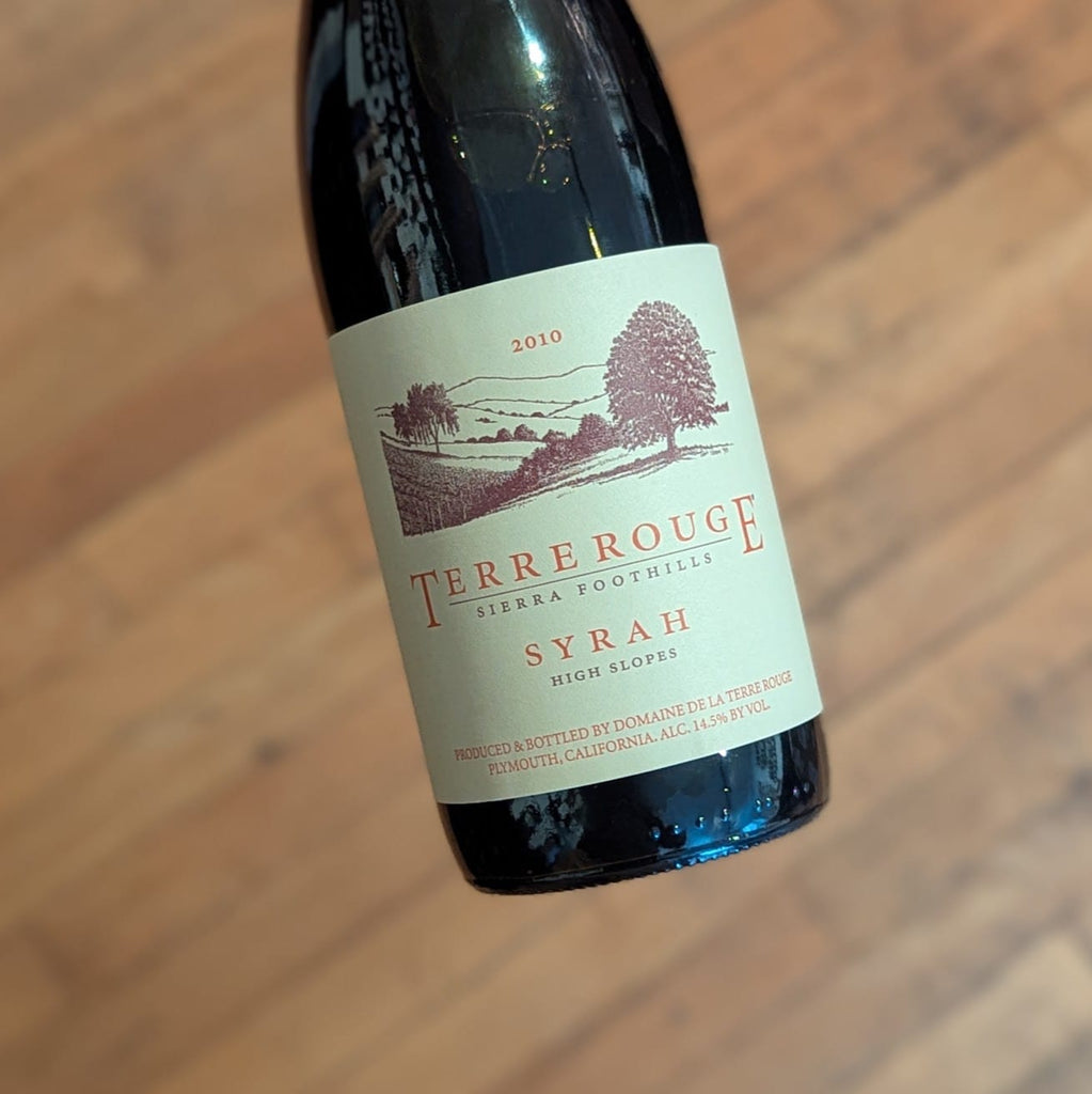 Terre Rouge Syrah High Slopes Sierra Foothills 2010 USA-California-Red MCF Rare Wine - MCF Rare Wine